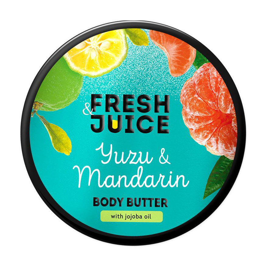 Крем-масло для тіла Fresh Juice Yuzu &amp; Mandarin Body Butter з олією жожоба, 200 мл
